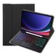 thumbnail image 1 of Funda de cuero + teclado Bluetooth con panel táctil para Samsung Galaxy Tab A9 + X210 X215 X216, retroiluminación y ranura para bolígrafo, 1 of 5