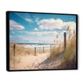 thumbnail image 2 of Designart "Calm Path To Dune Beach II" Nautical & Beach Floater Framed Wall Art Print, 2 of 7
