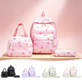 thumbnail image 5 of Bow Backpack,Cute Kawaii Backpack Set,Backpack for School Kids,Cute Backpacks for Girls,Elementary Lightweight Backpack with Lunch Box Pencil Case 3 in 1 (Pink Bow), 5 of 5