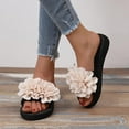 thumbnail image 1 of LSLJS Women's Summer Flip-Flops Flower Platform Beach Sandals, Women's Slippers, 1 of 9
