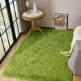 thumbnail image 4 of Noahas Area Rug Shaggy Accent Carpets, Green, 5x8 ft, 4 of 7