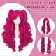 thumbnail image 4 of Double Ponytail Long Curly Hair Costume Cosplay Wig Little Pony Anime Party, 4 of 5