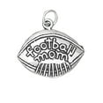 thumbnail image 1 of Sterling Silver 18" .8mm Box Chain "Football Mom" On Football Word Pendant Necklace, 1 of 2