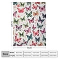 thumbnail image 4 of Nawypu Butterfly Blanket Pink Super Soft Warm Butterfly Throw Blanket - Lightweight Cozy Flannel Flower Throw Blanket Bed Couch Sofa Office Decor, Gift for Girl and Women, 4 of 6
