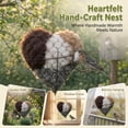 thumbnail image 4 of Bird Nesting Material - Handmade Fiber Bird Nesting Heart - Handmade Alpaca Fiber Bird Nesting Heart (3PCS), 4 of 7