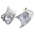 thumbnail image 2 of 1 Pair Corner Lights Clear Lens White 63126904307 63126904308 Left & Right Replacement for BMW 3 Series E46 1998-2001, 2 of 5