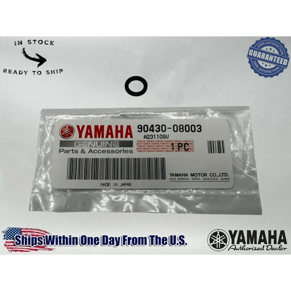 Yamaha Genuine OEM Authentic Gasket 90430-08003-00