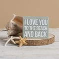 thumbnail image 2 of Letrero decorativo Primitives de Kathy con texto en inglés «I Love You Beach», 2 of 2