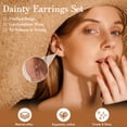 thumbnail image 3 of DESIGNICE 12 Pairs Flatback Stud Earrings for Women,Nickel & Lead Free Cartilage Earrings for Women,Hypoallergenic Earrings for Sensitive Ears Women,Silver, 3 of 7