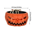 thumbnail image 2 of JIhuahe Halloween Decorations Animated Skull Cauldron Bowl, Glowing Eyes Motion Activated, Spooky Sound Effects Candy Holder,Gray, 2 of 2
