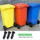 thumbnail image 3 of 3 Pairs of Wheelie Bin Lid Hinge Pins, 67mm x 31mm Black Plastic Fit for 240L Household Wheelie Trash Bins, 3 of 4