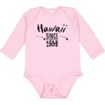 thumbnail image 3 of Inktastic Hawaii Since 1959 Boys or Girls Long Sleeve Baby Bodysuit, 3 of 5