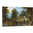 thumbnail image 1 of ARTCANVAS Woodland Road With Wagon And Travelers Canvas Art Print by Jan Brueghel The Elder - Size: 18" x 12" (0.75" Deep), 1 of 9