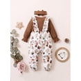 thumbnail image 4 of Baby Girls Romper Long Sleeve Cute Animal Print Jumpsuit & Headband, 4 of 5