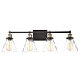 thumbnail image 2 of RADIANCE Goods Contemporary 4 Light Rubbed Bronze Bath Vanity Fixture 32" Width, 2 of 9