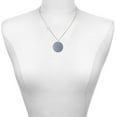 thumbnail image 2 of Delight Jewelry Acrylic 1" Disc Black Imitation Pearl - Silvertone Class of 2026 Delicate Bar Necklace, 18.75", 2 of 4