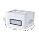 thumbnail image 3 of Xihbxyly Caja de Almacenamiento para Router Inalámbrico, Organizador Multifuncional para Cable de Alimentación, Diseño Desmontable, Panel Hueco Ventilado, Estante de Almacenamiento de Doble Capa, par, 3 of 7