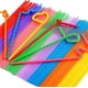 thumbnail image 2 of 100/300/500/1000 Pcs Colorful Flexible Plastic Straws, Bpa-free Disposable Bendy Straws, 2 of 3