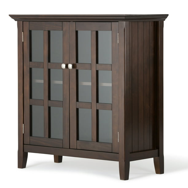 Max Brunswick Solid Wood 35 Inch Wide, Solid Wood Storage Cabinet