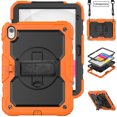 thumbnail image 1 of For IPad 10.2 7th 8th 9th 10th Gen Tablet Case Kids Silicone PC Armor Stand Shockproof Cover (Orange,Case for iPad 10.2” 7th/8th/9th Gen), 1 of 7