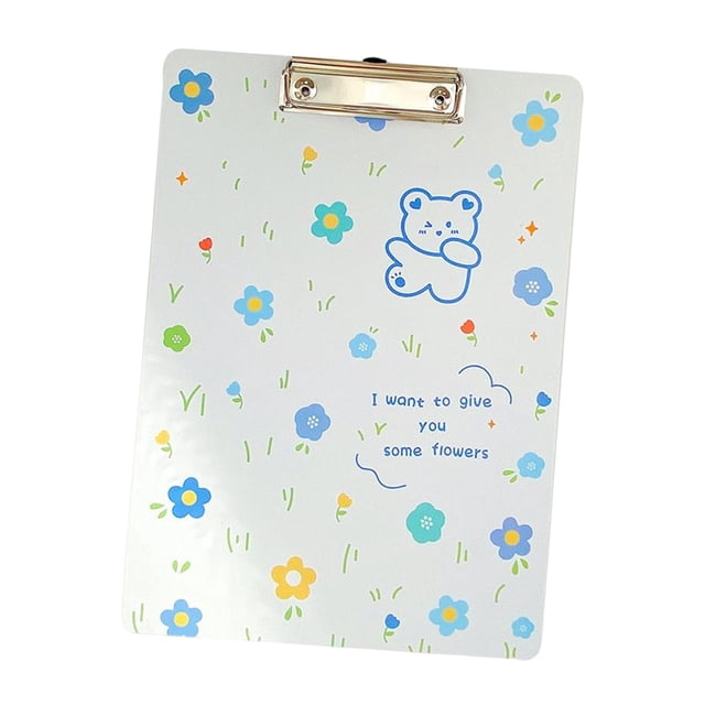 Portapapeles de dibujos animados, soporte para regalos, Bloc de escritura de papel duradero, colgante creativo para suministros de oficina, Llevar Baoblaze tablero de carpetas