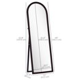 thumbnail image 3 of HOMCOM 64" x 21" Full Length Mirror, Arched Full Body Mirror, Brown, 3 of 10