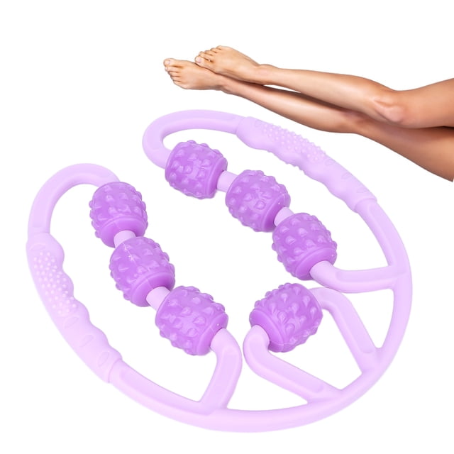 ANGGREK Rouleau de Massage à 7 Roues pour Mollets U Shape Trigger Point Massage Roller pour Mollets Bras Soulager Douleurs Musculaires, 7 Roues Rouleau de Massage, Rouleau de Muscle Point de Déclenchement pour Mollets
