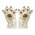 thumbnail image 4 of Ohmyroo Cute Animal Paw Bear Palm Full Finger Gloves Soft Warm Thickened Winter Gloves For Cold Protection Indoor Outdoor Daily Wear, 4 of 5