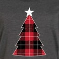 thumbnail image 3 of Instant Message - Buffalo Plaid Christmas Tree Graphic T-shirt Dress, 3 of 6