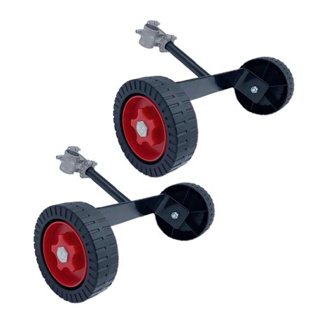 LITINKIMI 2Pcs Durable Lawn Tool Wheel Kit with Lightweight Support Frame for Easy Maneuverability