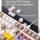thumbnail image 2 of Teclado RGB Gamer 100 teclas Teclado personalizado 19 efectos de iluminación para PC de escritorio, 2 of 8