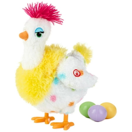 Hallmark Sassy Squawkin' Egg Droppin' Hen Musical Stuffed Animal With Motion,