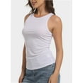 thumbnail image 3 of Women’s Ribbed Crop Tank Top – Crew Neck, Racerback, Sleeveless, Slim Fit, Summer Basic Size S-XL, 3 of 6