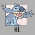 thumbnail image 2 of Boy's Lilo & Stitch Hi. Reaching Out Stitch  Graphic Tee Athletic Heather Large, 2 of 5