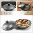 thumbnail image 5 of Tineasur 1Pc Household Small Iron Pot with Lid for Braised Chicken Rice and Stewing, 5 of 8