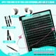 thumbnail image 2 of Kit de racimos de pestañas AMZGIRL LASH 320 piezas 100D DIY individual, 2 of 8