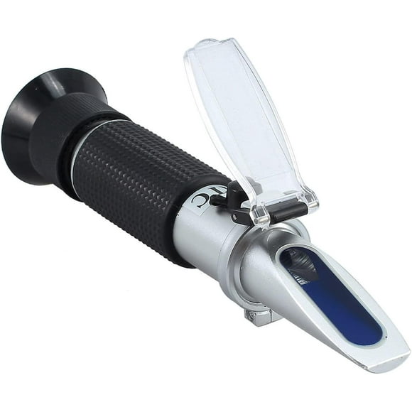 Dual Scale Home Beer Mash Refractometer Automatic Temperature Compensation 0-32% Specific Gravity Hydrometer with ATC