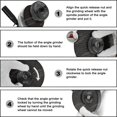 thumbnail image 5 of 2 tornillos de tuerca de liberación rápida M14 para amoladora angular Bosch Metabo Makita Flex, 5 of 5