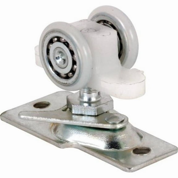 Slide-Co 163601 Pocket Door Roller with Base Plate and 2 Wheel Ball Bearing