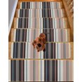 thumbnail image 2 of Vintage Stripes Stair Treads Non Slip for Steps Pink Black Blue Striped Retro Lines 4 Pcs Reusable Adhesive Stair Runner Mats for Dogs Elders Carpet Treads Rugs for Staircase 8x30 In, 2 of 7