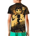 thumbnail image 5 of Bendy And The Ink Machine Boys Girls 3d Graphic Printed T-Shirt Crewneck Short Sleeve Tees, 5 of 7