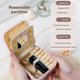 thumbnail image 5 of 2 cajas de joyería con espejo, mini organizador de joyas, estuche de viaje portátil para joyas para mujeres judías, 5 of 5