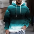 thumbnail image 2 of Hoodie Mens Shirts Hooded Drawstring Adjustable Shirt Men Casual Fashion Hooded Sweatshirts Round Neck Print Pullover Long Sleeve Sweatshirt Everyday,Streetwear,Outdoor Sports Clothing Shirts For Men, 2 of 5