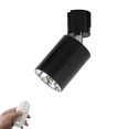 thumbnail image 1 of FSLiving Lumière de Suivi de Type J avec Télécommande, 4 Températures de Couleur Angle Réglable Pivotant 7W LED Spot Lumière Vintage Éclairage de Piste Argent Intérieur pour Maison Bureau - 1 Pack (Sans Piste), 1 of 9