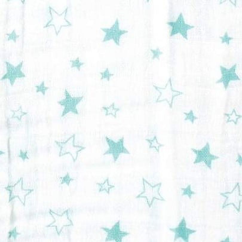 Luvable Friends Baby Sleeveless Muslin Cotton Sleeping Bag, Sack, Blanket, Stars Muslin, 12-18 Months