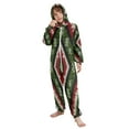 thumbnail image 5 of Vzayyk 4T-14Y Size Aviliable Cozy One-Piece Footless Sleeper Pajama Green Red Diamonds, 5 of 8
