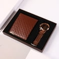 thumbnail image 2 of Gift Set Leather Wallet & Watch, PU Men's Accessories Box for Father's Day, 2 of 6