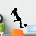 thumbnail image 1 of Soccer Silhouette Wall Decal by Wallmonkeys Peel and Stick Graphic (18 in H x 14 in W) WM166305, 1 of 4