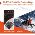 thumbnail image 2 of Sacs de Cuisson Portables The Muffpot 7"X 10.5 Pouces - Compatibles avec Tous les Réchauffeurs d'Extraction, Résistants à la Chaleur, de Qualité Alimentaire, Sans BPA - Adaptés pour Chauffe-Repas Électrique (10 Sacs/pk), 2 of 6