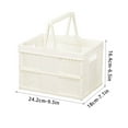 thumbnail image 1 of Fruit Storage Containers Outdoor Picnic Basket Supermarket Shopping Basket Spring Outing Vegetable Basket Portable Carry Basket Vegetable and Fruit Basket Folding Storage Basket, 1 of 2